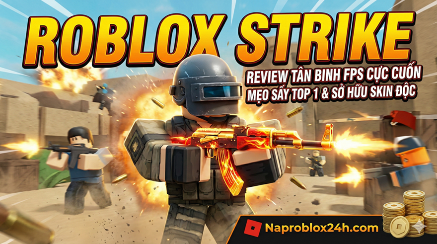 🔫 Review Roblox Strike: Tân Binh FPS Cực Cuốn - Mẹo "Sấy" Bách Phát Bách Trúng & Sở Hữu Skin Độc Quyền